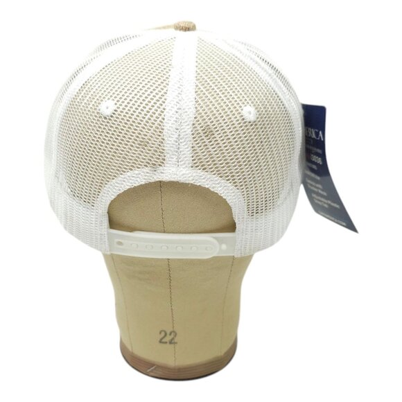 Perrier Embroidered Mesh Snapback Cap Canvas Structured Trucker Baseball Hat NEW - Picture 4 of 13